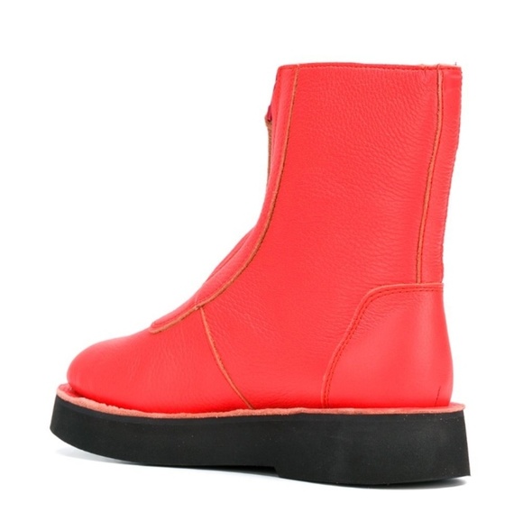 CAMPER leather pink Tyra platform zipper boots - Picture 2 of 8